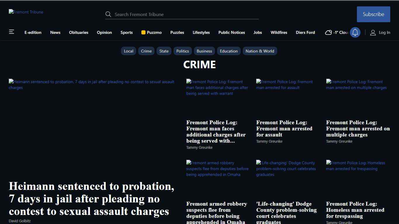 Crime fremonttribune.com